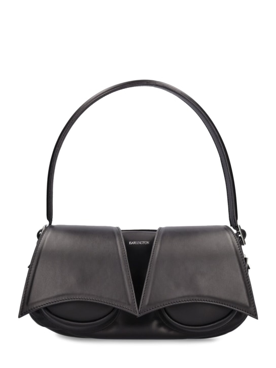 16arlington: Kikka leather shoulder bag - Jet Black - women_0 | Luisa Via Roma