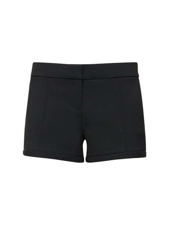Coperni: Shorts sartoriali in misto viscosa - Nero - women_0 | Luisa Via Roma