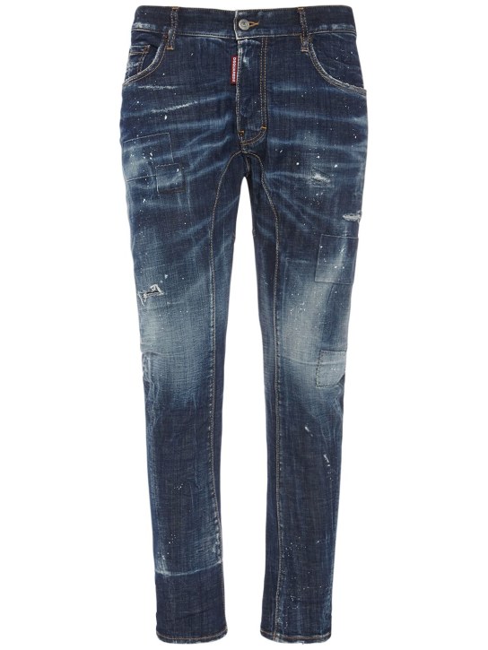 Dsquared2: Jeans aus Denim „Tidy Biker“ - Dunkelblau - men_0 | Luisa Via Roma