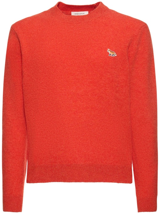 Baby fox patch regular jumper - Maison Kitsuné - Men | Luisaviaroma