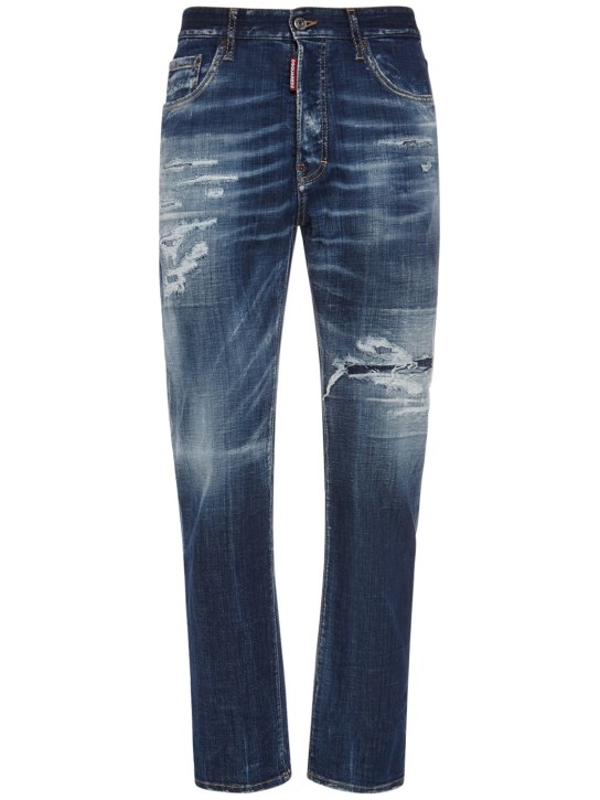Dsquared2: Jeans aus Baumwolldenim „642 Fit“ - Dunkelblau - men_0 | Luisa Via Roma