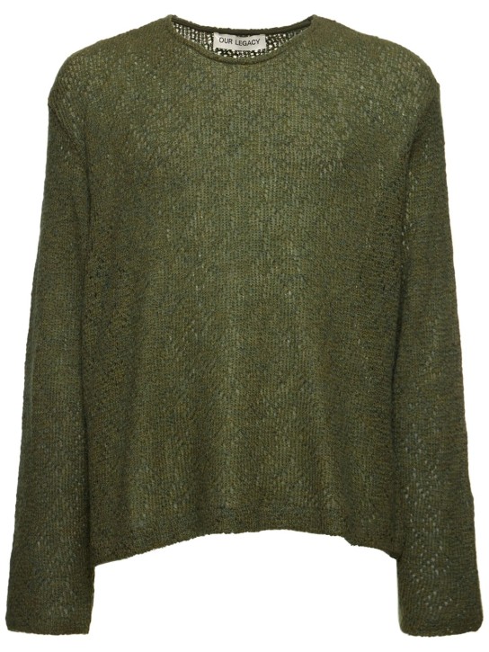 Mohair blend knit crewneck sweater - Our Legacy - Men