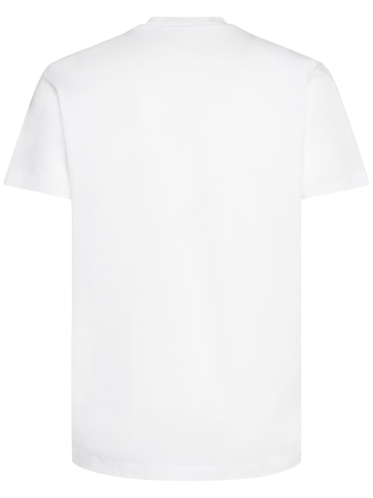 Dsquared2: Rocco Siffredi print cotton t-shirt - men_4 | Luisa Via Roma