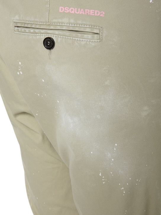 Dsquared2: Cool Guy stretch cotton drill pants - men_3 | Luisa Via Roma