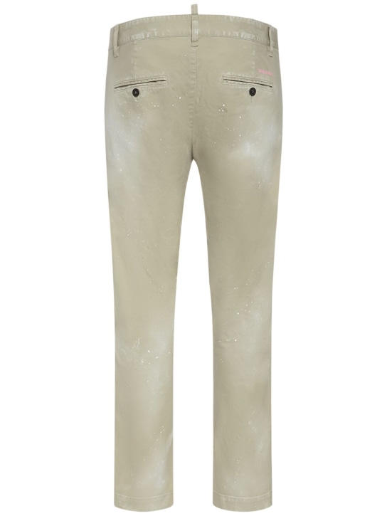 Dsquared2: Cool Guy stretch cotton drill pants - men_4 | Luisa Via Roma
