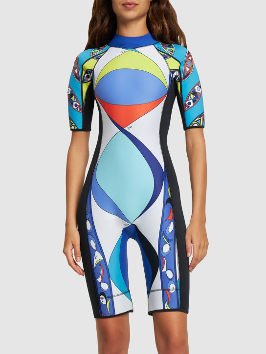 Pucci: Jumpsuit con estampado - Multicolor - women_1 | Luisa Via Roma