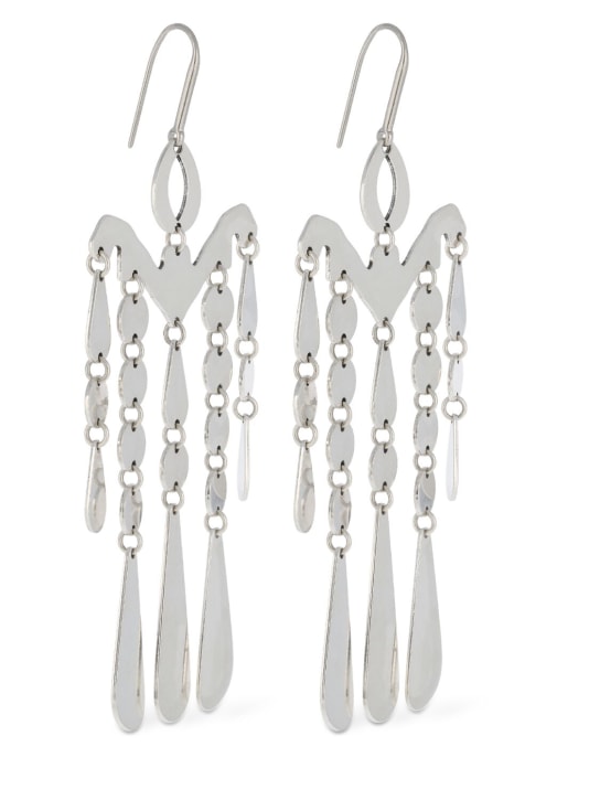 Isabel Marant: Malina drop earrings - Silver - women_1 | Luisa Via Roma