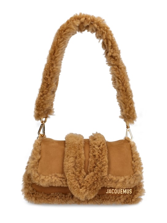 Jacquemus: Le Petit Bambimou leather shoulder bag - Camel - women_0 | Luisa Via Roma