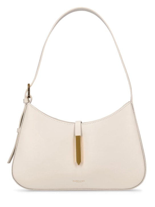 DeMellier: Tokyo smooth leather shoulder bag - Off White - women_0 | Luisa Via Roma