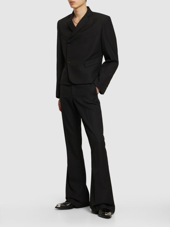 EGONlab: ヴァージンウールボクサーブレザー - ブラック - men_1 | Luisa Via Roma