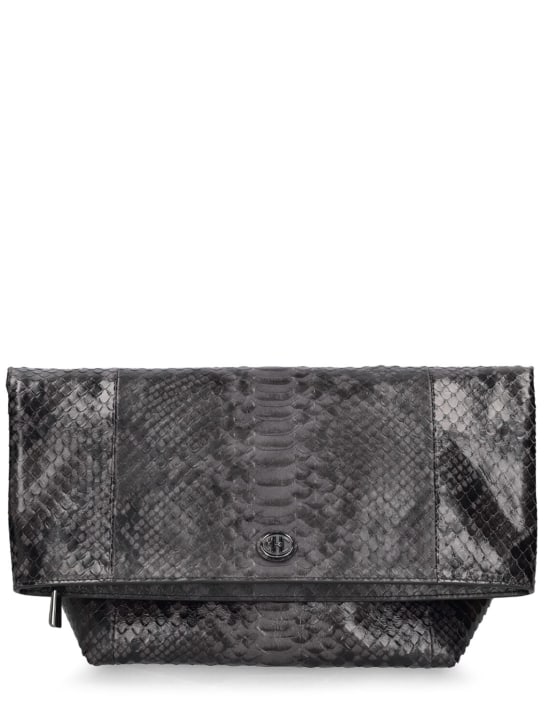 Michael Kors Collection: Candice printed leather soft clutch - Phyton - women_0 | Luisa Via Roma