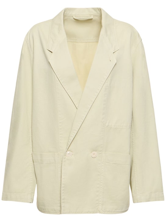 Lemaire: Cotton workwear blazer - Açık Yeşil - women_0 | Luisa Via Roma