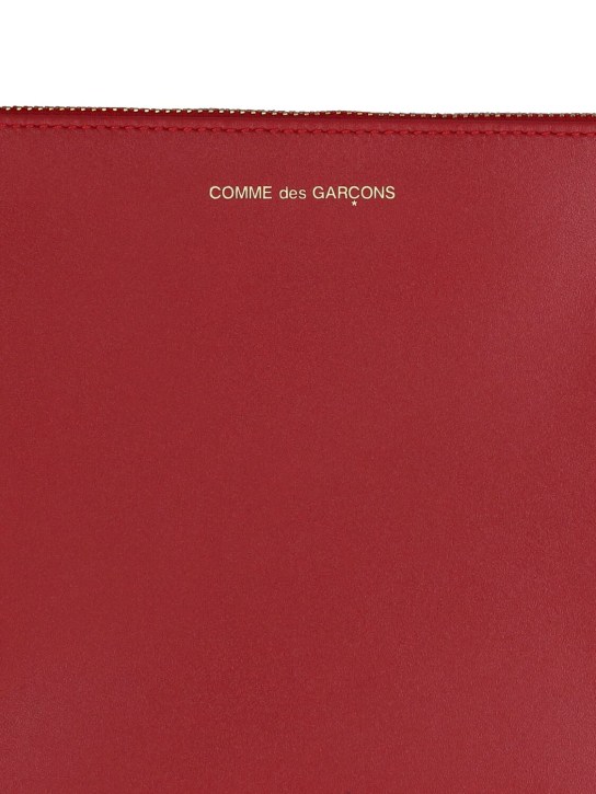 Comme des Garçons Wallet: Classic leather line wallet - Red - women_1 | Luisa Via Roma