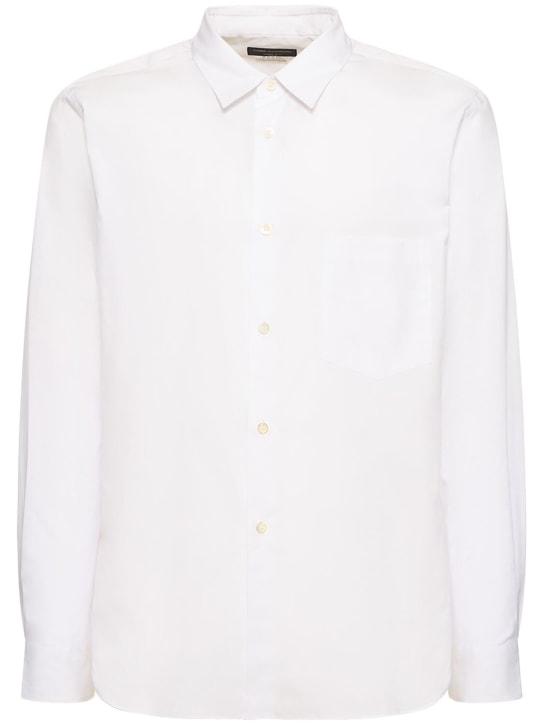Comme des Garçons Homme Plus: Broad cotton shirt - men_0 | Luisa Via Roma