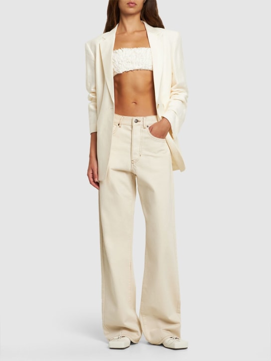 Interior: Top The Sonja in lino - Bianco - women_1 | Luisa Via Roma