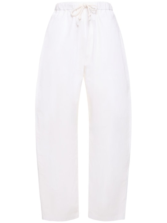 Interior: The Clarence cotton jogger pants - Whiteout - women_0 | Luisa Via Roma