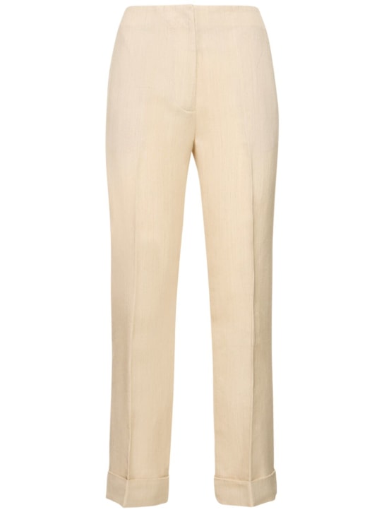 Interior: The Owens viscose blend suit pants - White - women_0 | Luisa Via Roma
