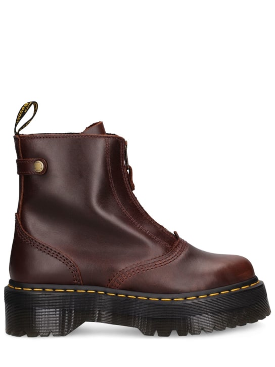 Dr.Martens: 40mm Jetta Classic ankle boots - Brown - women_0 | Luisa Via Roma