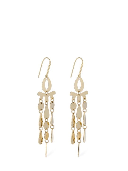 Isabel Marant: Malina drop earrings - Altın Rengi - women_1 | Luisa Via Roma