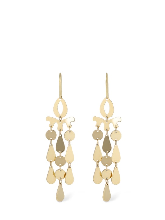 Isabel Marant: Malina drop earrings - Altın Rengi - women_0 | Luisa Via Roma