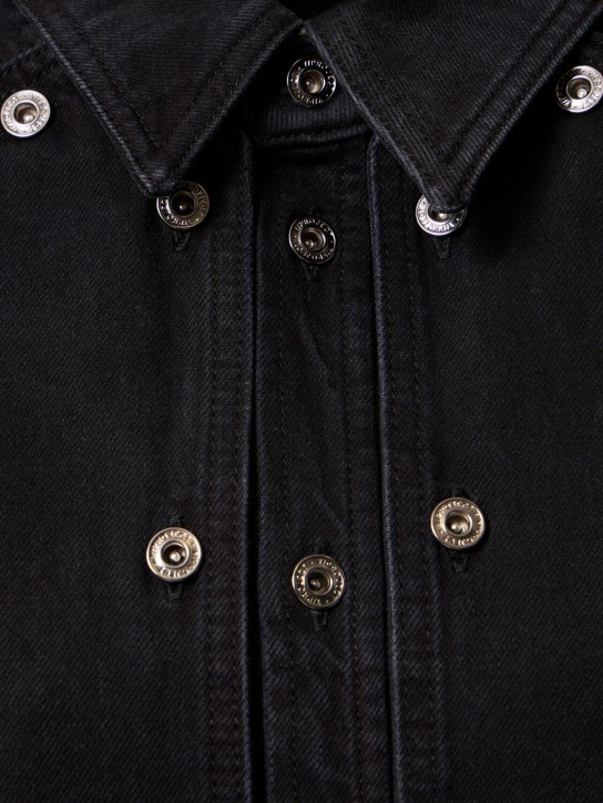 Y/PROJECT: Snap-off oversized denim shirt - women_3 | Luisa Via Roma