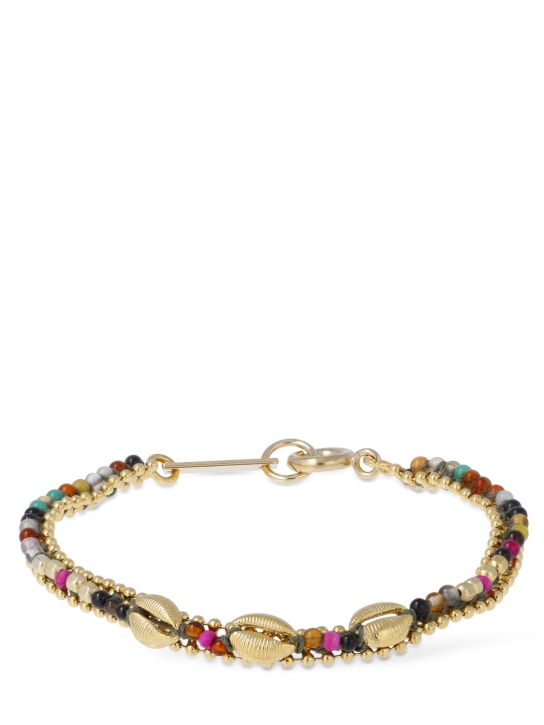 Isabel Marant: Be Free stone bead bracelet - Multi/Gold - women_0 | Luisa Via Roma