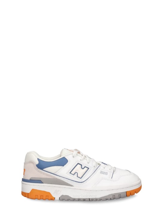 New Balance: Sneakers 550 - Blanc/Bleu - kids-girls_0 | Luisa Via Roma
