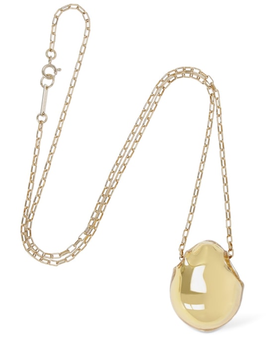 Isabel Marant: Lange Halskette mit glänzendem Anhänger „Bubble“ - Gold - women_1 | Luisa Via Roma
