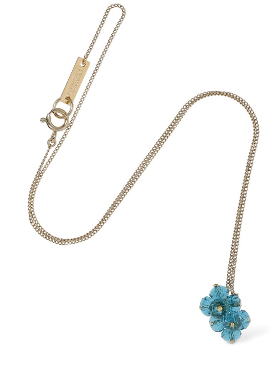 Isabel Marant: Polly glass long necklace - Amazon/Gold - women_1 | Luisa Via Roma