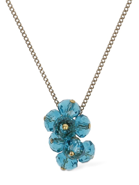 Isabel Marant: Polly glass long necklace - Amazon/Gold - women_0 | Luisa Via Roma