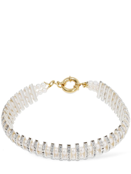 Timeless Pearly: Halsband mit Perlen und Kristallen - Pearl/Crystal - women_0 | Luisa Via Roma