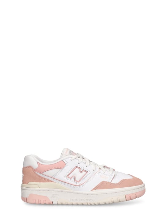 New Balance: 550运动鞋 - 白色/粉色 - kids-girls_0 | Luisa Via Roma