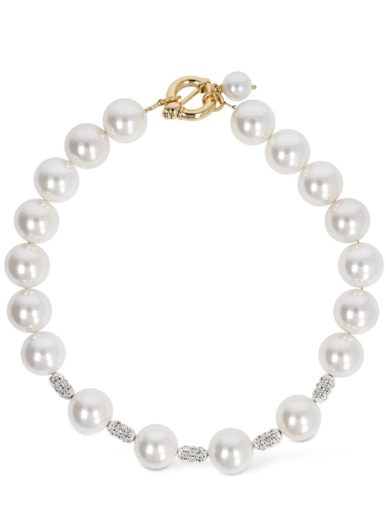 Timeless Pearly: Choker en perles et cristaux - Pearl/Crystal - women_0 | Luisa Via Roma