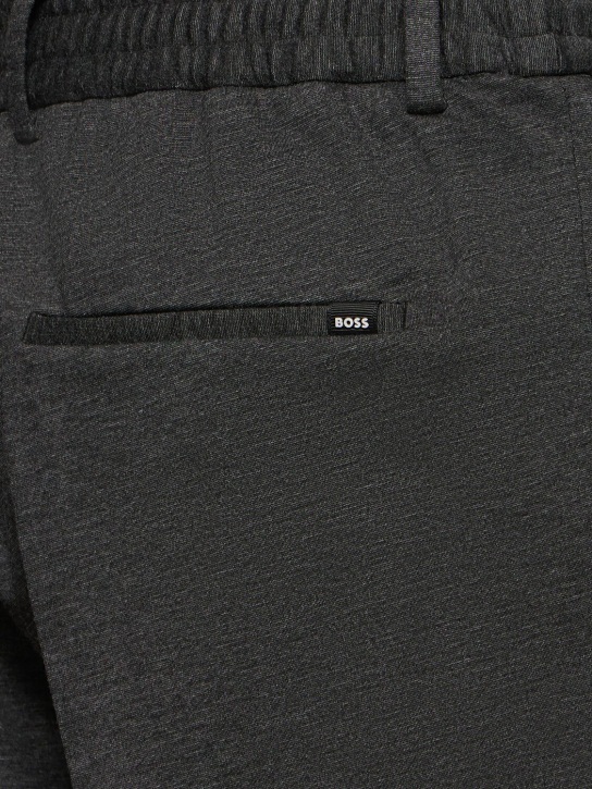 Boss: Genius tech jersey jogging pants - men_3 | Luisa Via Roma