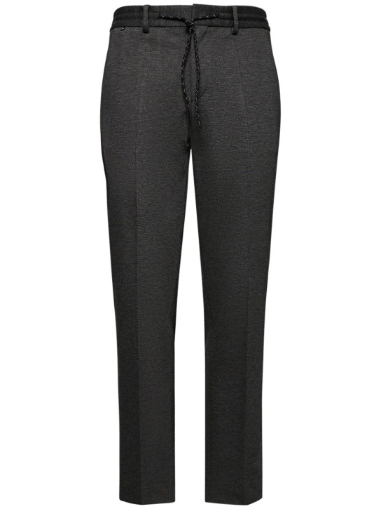 Boss: Genius tech jersey jogging pants - men_0 | Luisa Via Roma