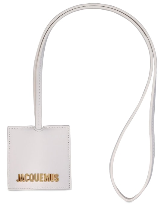 Jacquemus: Le Porte Cle Bagage钥匙链 - 白色 - men_0 | Luisa Via Roma