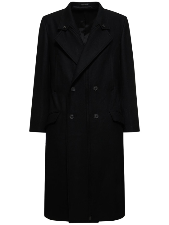 W-center wool flannel coat - Yohji Yamamoto - Men | Luisaviaroma