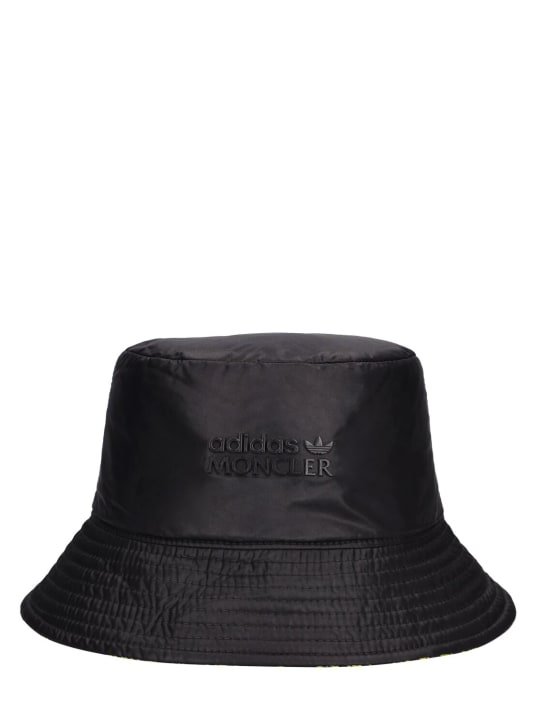 Moncler Genius: Moncler x adidas tech bucket hat - Schwarz/Gelb - women_0 | Luisa Via Roma