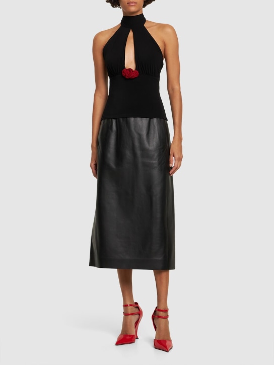 Magda Butrym: ジャージートップ - ブラック - women_1 | Luisa Via Roma