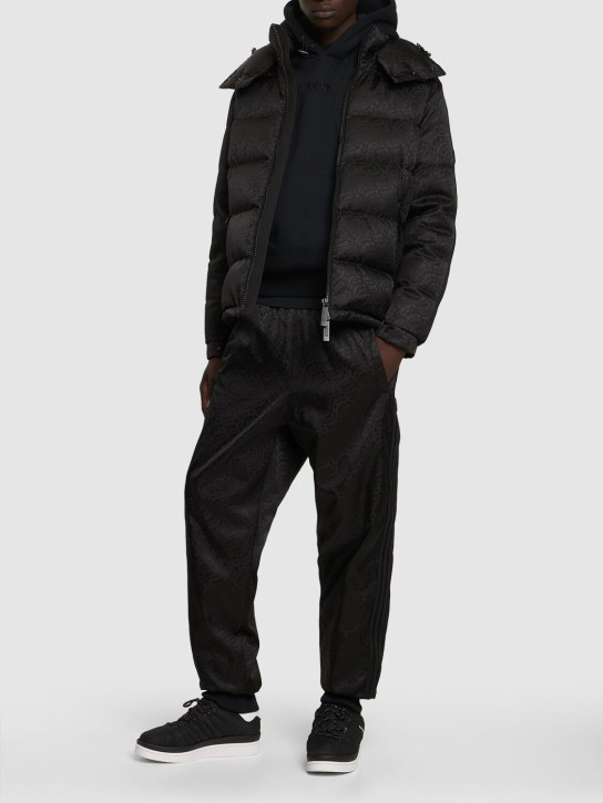 Moncler Genius: Moncler x adidas nylon sweatpants - Black - men_1 | Luisa Via Roma