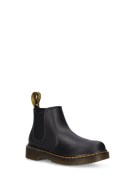 Dr.Martens: 2976 Leather ankle boots - Black - kids-girls_1 | Luisa Via Roma
