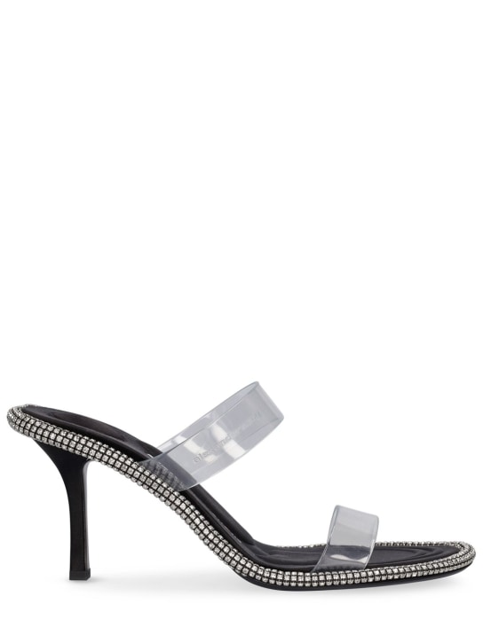Alexander Wang: 85mm Kira PVC high heel sandals - Black - women_0 | Luisa Via Roma