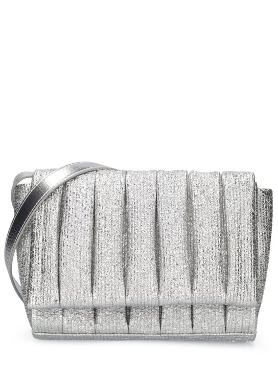 Themoirè: Feronia Crumpled laminated shoulder bag - Silver - women_0 | Luisa Via Roma