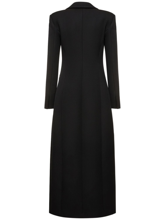 Valentino: Cappotto in misto lana - Nero - women_4 | Luisa Via Roma