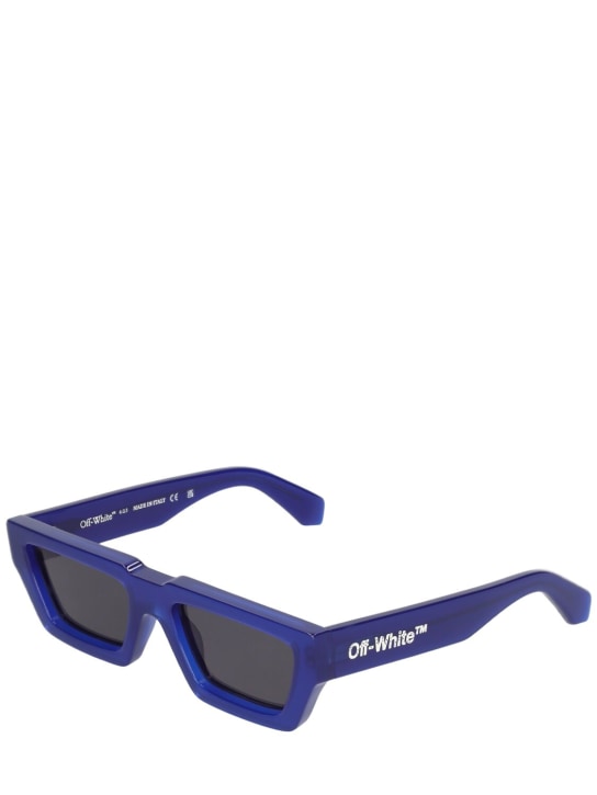 Off-White: Gafas de sol de acetato - Azul Oscuro - men_1 | Luisa Via Roma