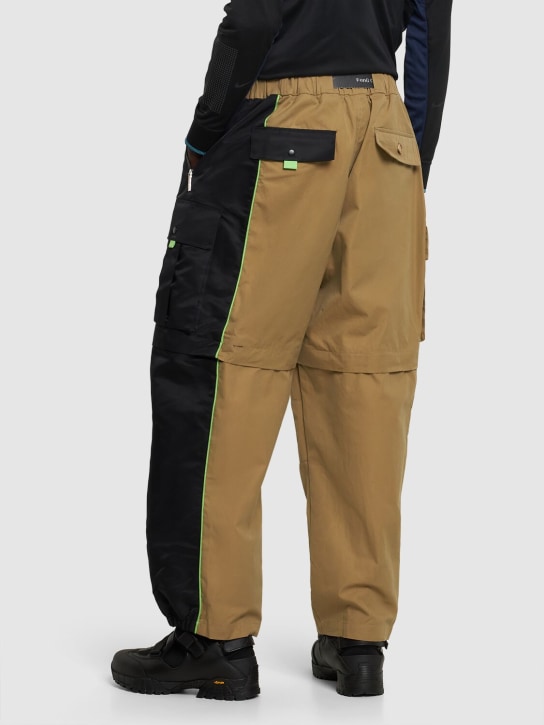 Nike: Feng Chen Wang cotton cargo pants - Khaki/Black - men_1 | Luisa Via Roma