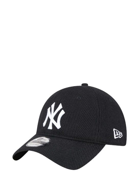 New Era: 9Twenty New York Yankees Herringbone帽子 - 黑色/白色 - men_1 | Luisa Via Roma