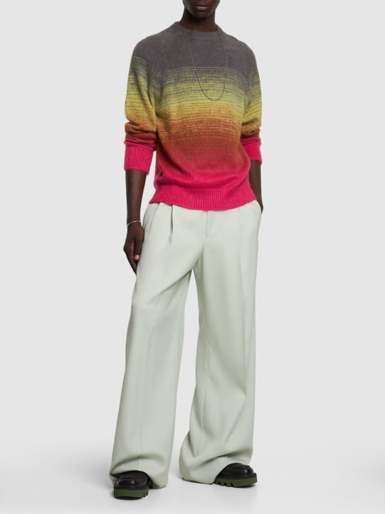 Laneus: Degradé crewneck sweater - Multicolor - men_1 | Luisa Via Roma