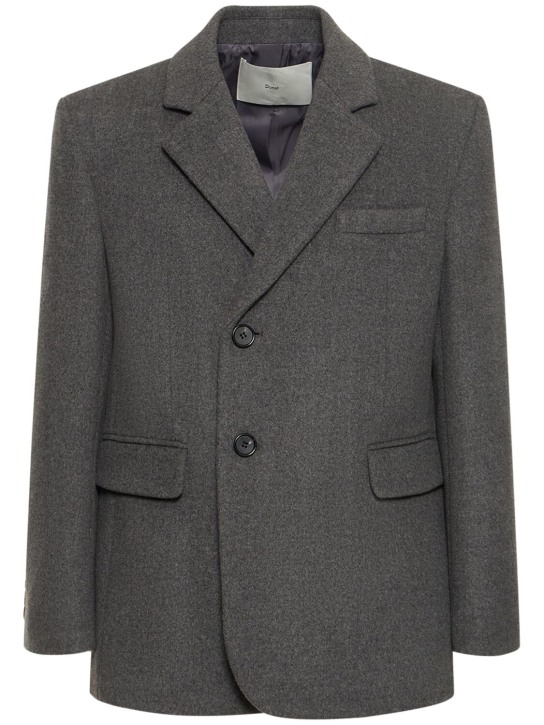 Dunst: Unisex heavy wool blazer - Grey - men_0 | Luisa Via Roma