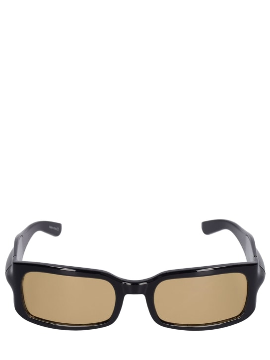 A BETTER FEELING: Gloop Black Amber sunglasses - Black/Amber - men_0 | Luisa Via Roma